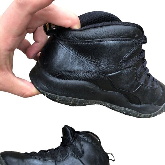 RARE 2015 Air Jordan 10 Retro New York City Size 7 Black - Picture 4 of 15